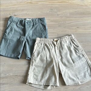Boys Casual Shorts Set - Gray and Cream